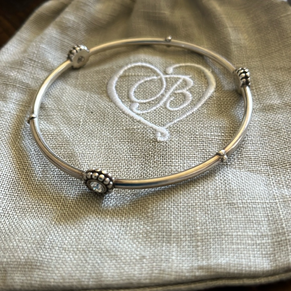 Brighton bracelet CZ studs and etched design
